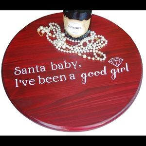 Beautiful Christmas wood tray